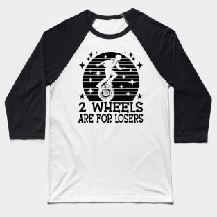 Funny Electric Unicycle Tee For EUC Lovers Cute Monowheel Baseball T-Shirt